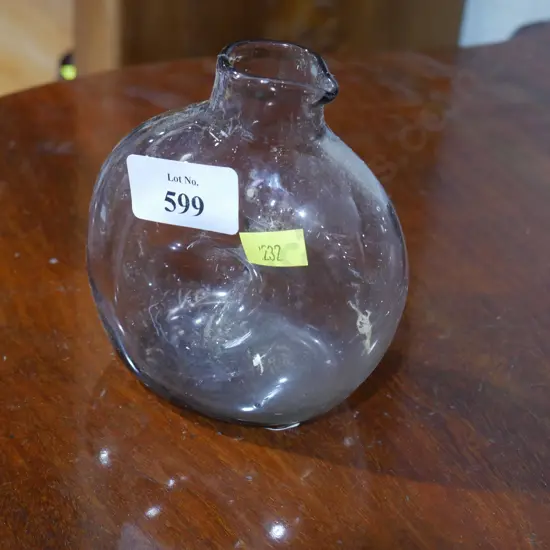 Signed art glass vase