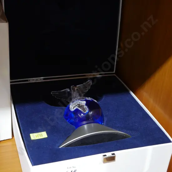 Swarovski Crystal Signed Dove on Globe