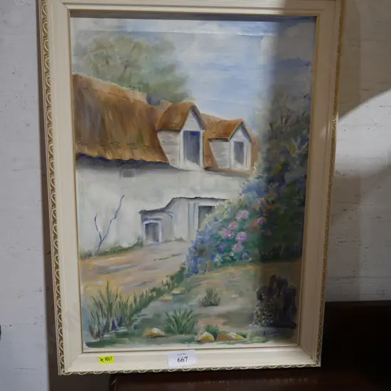 Framed E. Combridge artwork