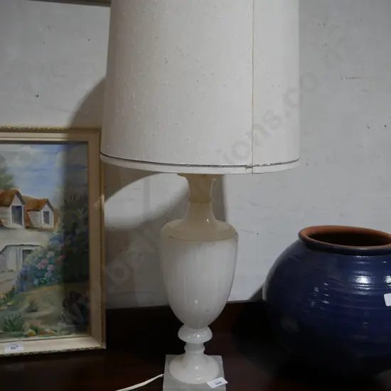 Marble table lamp