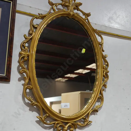 Gilt frame mirror