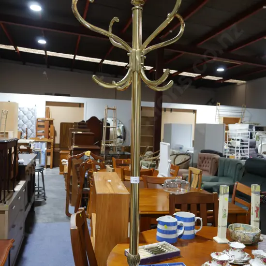 Brass coat stand