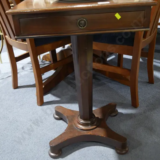 Pedestal side table