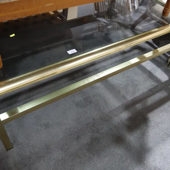 Glass top coffee table