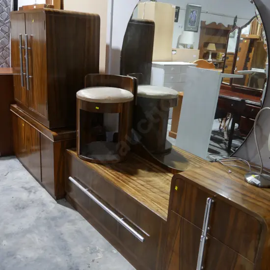 6 piece Art Deco bedroom suite