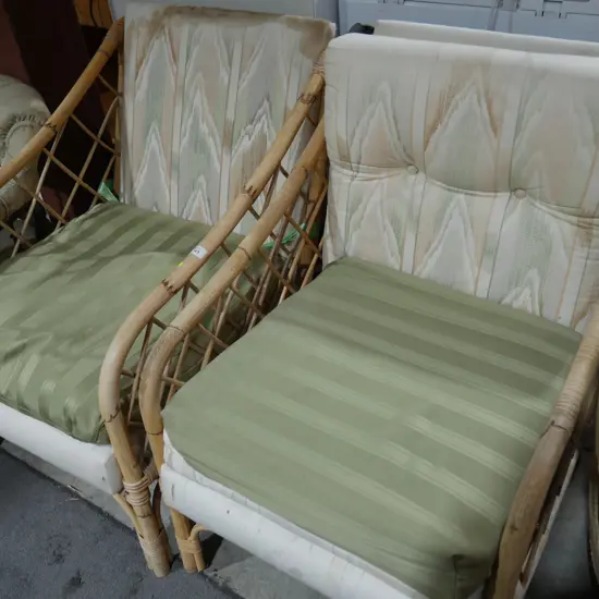 Pair of cane chairs