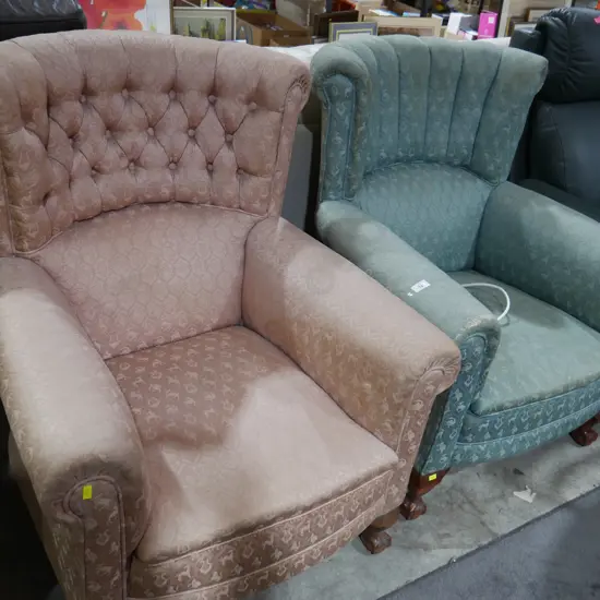 2 Edwardian arm chairs