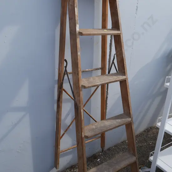 Wooden ladder