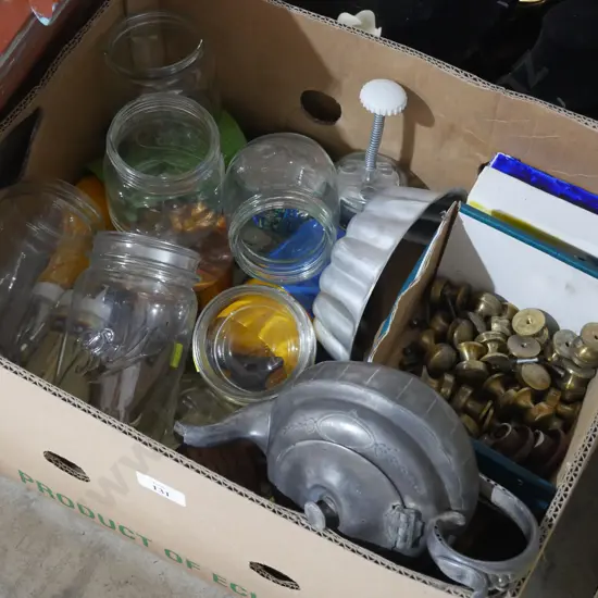 Brass door knobs, etc