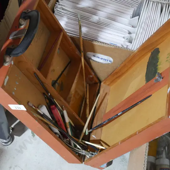 Artist box & brushes