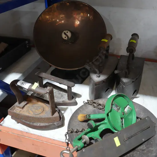 Irons , bean slicer , ect