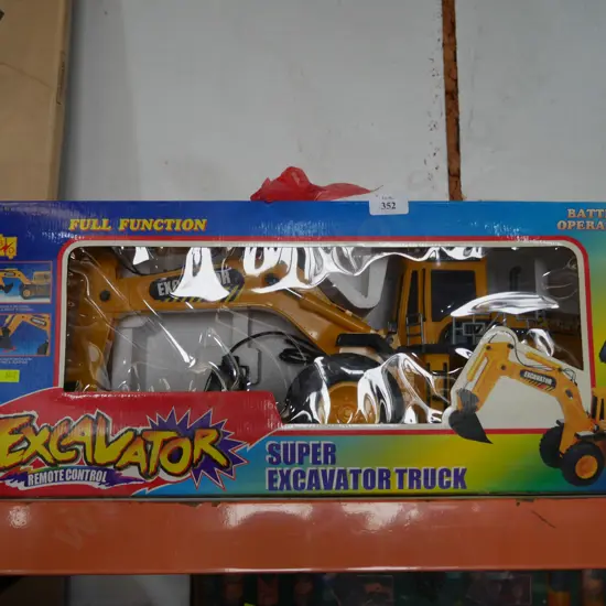 Remote control excavator