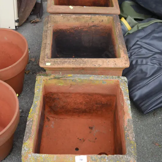 3 plant pots