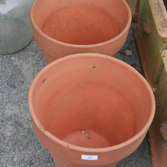2 plant pots