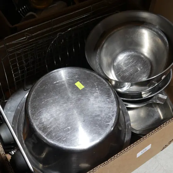 Stainless bowls etc