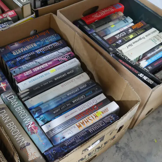 2 boxes of books