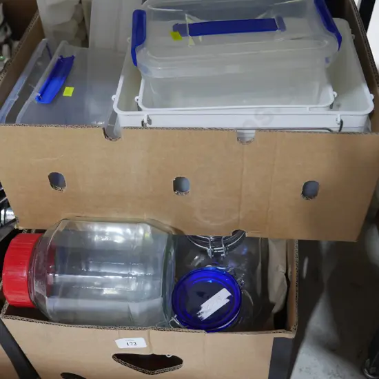 Plastic containers etc