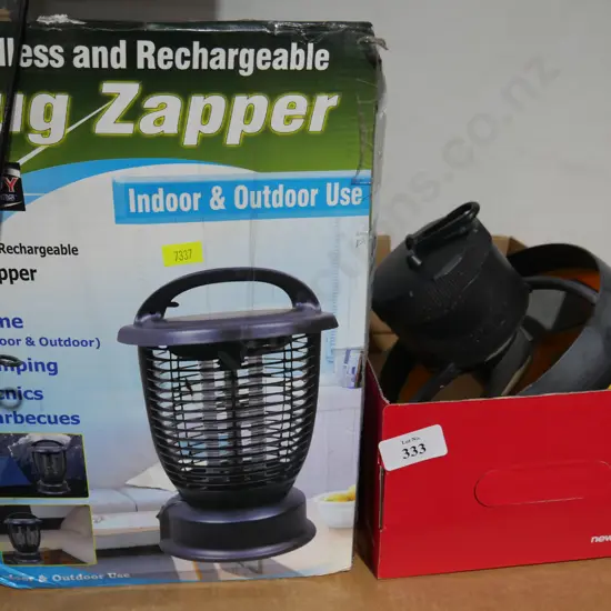 Bug zapper fan