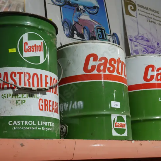 3 X Castrol tins