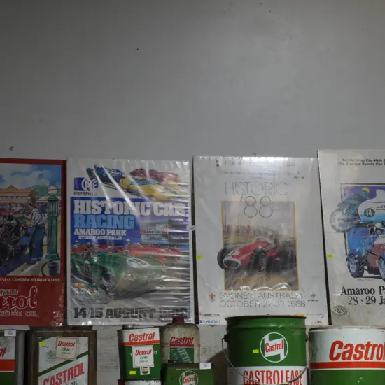 4 X racing car posters