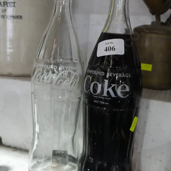 2 coke bottles