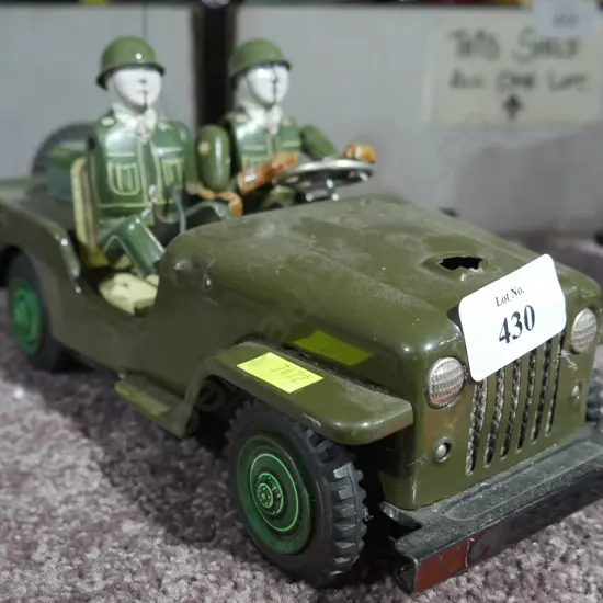 Tin toy jeep