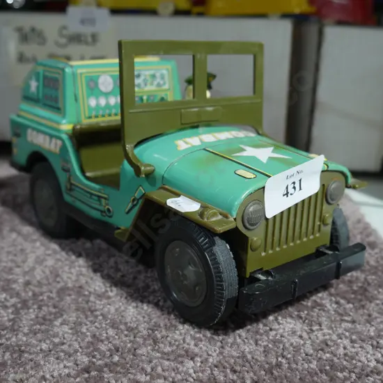 Tin toy jeep