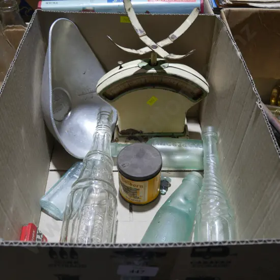 Scales , bottles