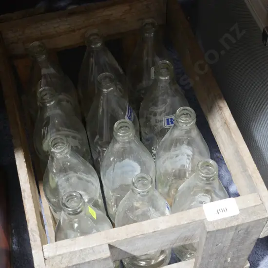 Crate of double RR bottles
