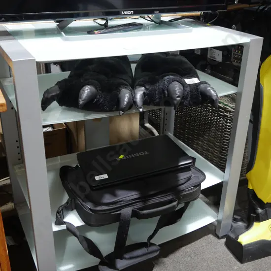 Glass tv , stereo cabinet