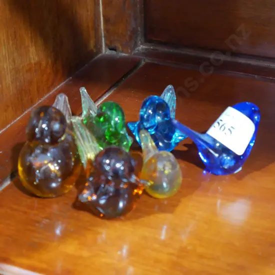 Small glass birds