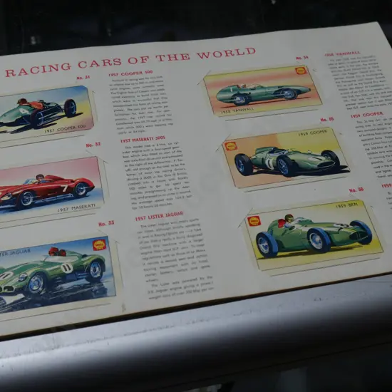 Album Shell racing cars