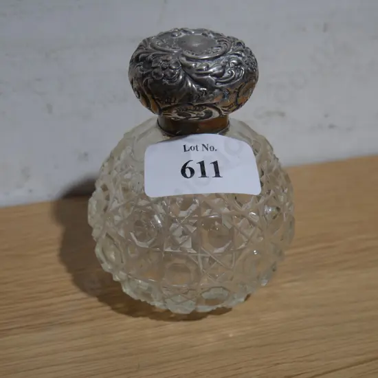 Sterling Silver top perfume bottle