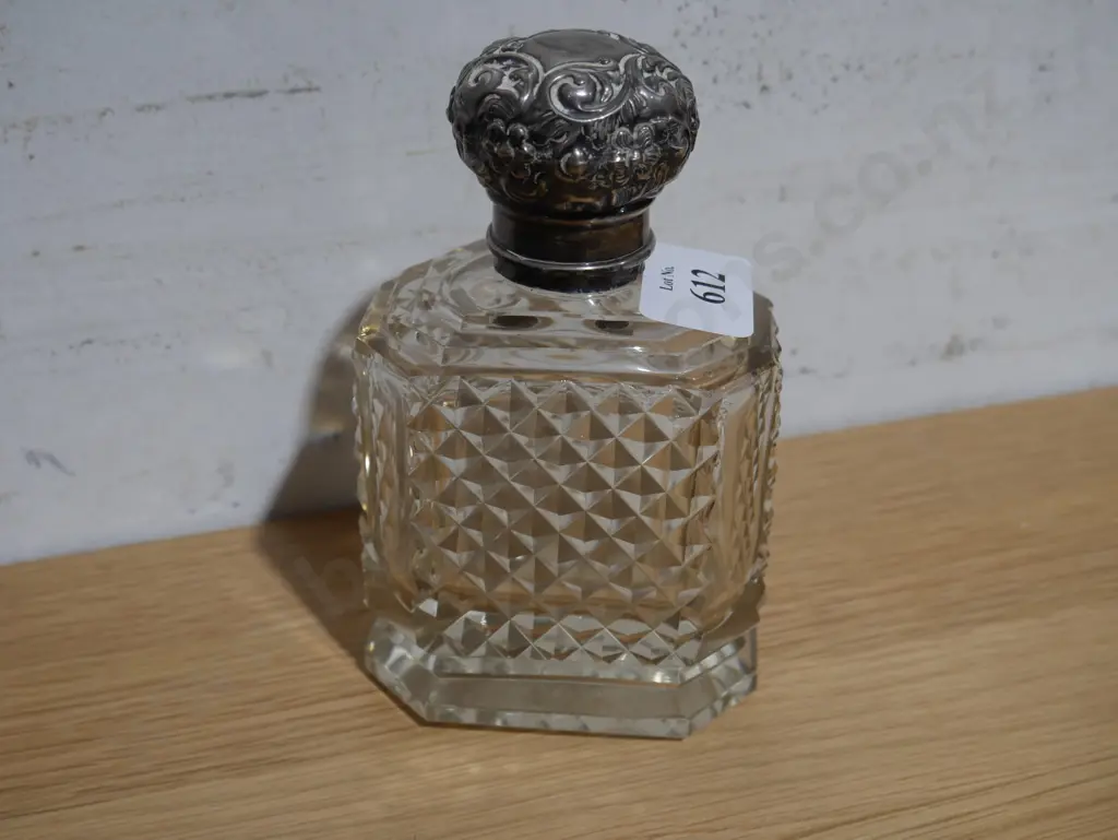 Sterling Silver top perfume bottle Image 1++