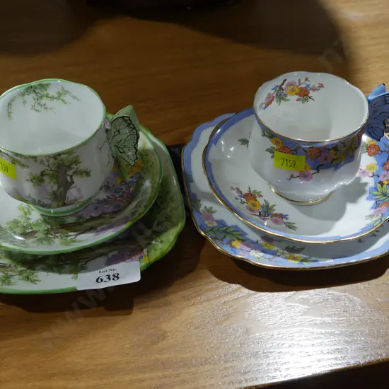 2 X Royal Albert trios