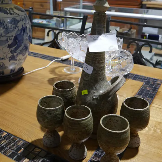 Iris Galbraith pottery wine set