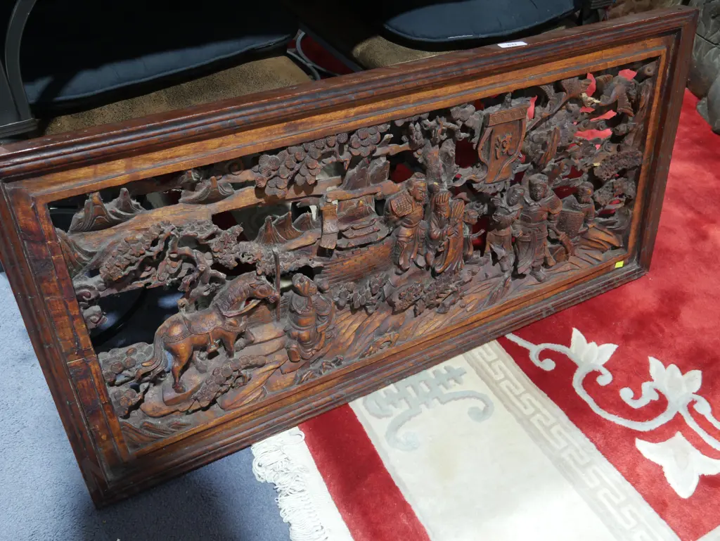 Carved wooden panel Image 1++