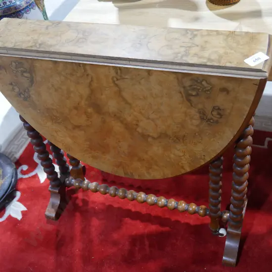 Walnut folding table