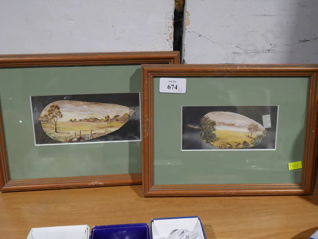 2 leaf paintings Image 1++