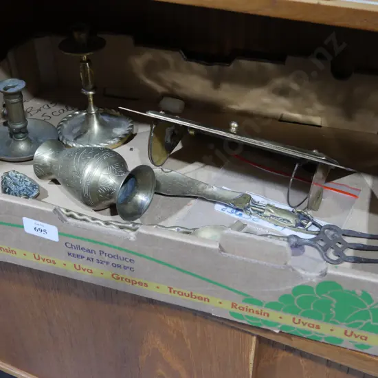 Brass candle holders ,ect