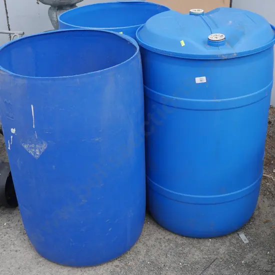 3 blue drums