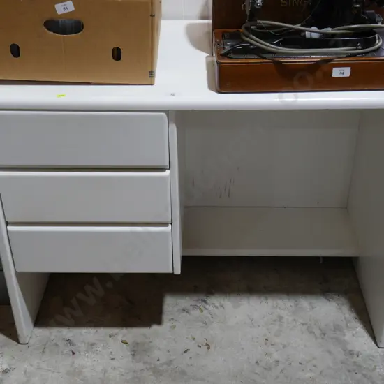 White desk