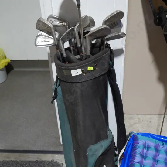 Golf clubs and bag