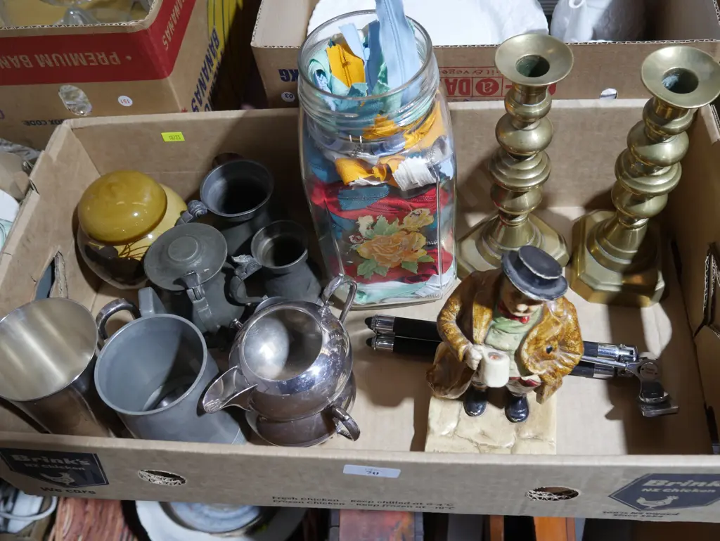 Tankards, candlesticks etc Image 1++
