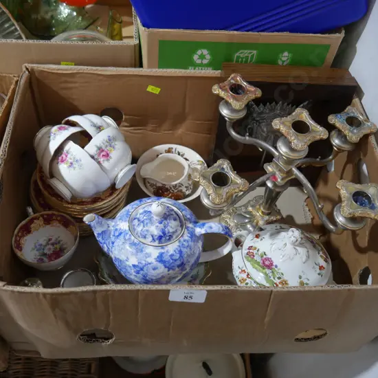 China, candelabra etc