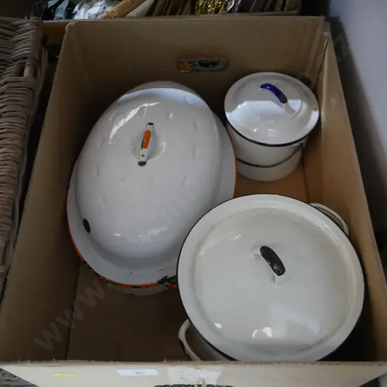 Enamel pots etc