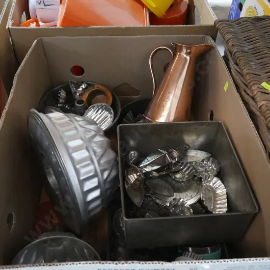 Vintage cake moulds etc