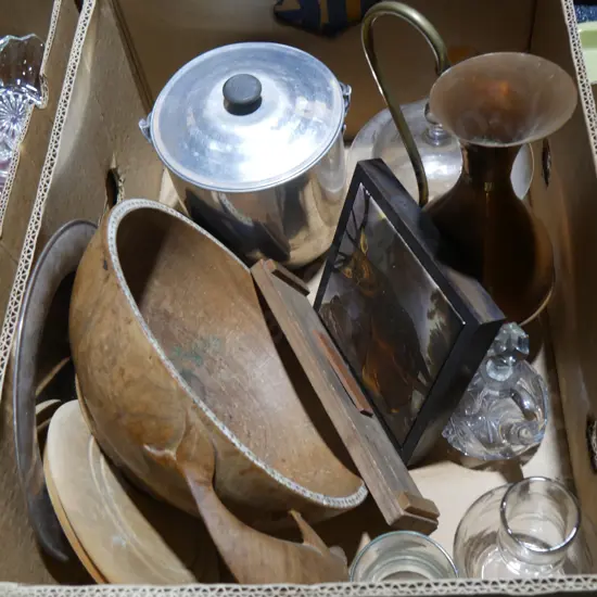 Glassware and woodware etc