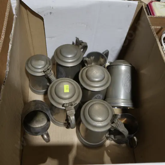 Lidded steins from Christ College