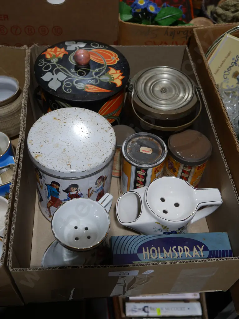 Old tins, shaving mugs Image 1++